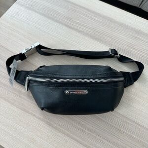 Michael Kors Black Leather Belt Bag